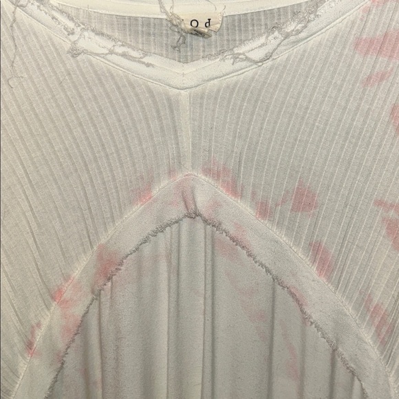 POL white with pink tie dye. Size Small.tag upside down. - Picture 4 of 4
